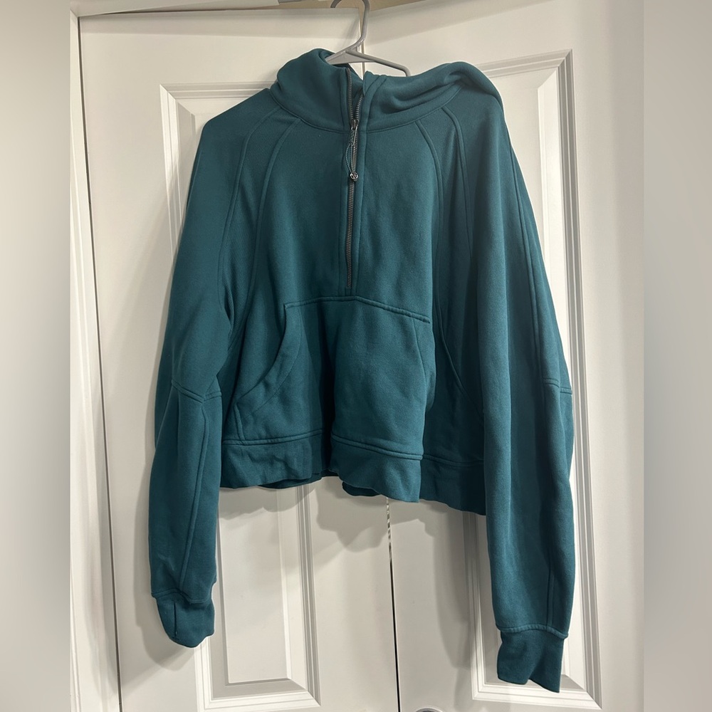 Lululemon Oversized Half-Zip Scuba in Green Jasper XL/XXL